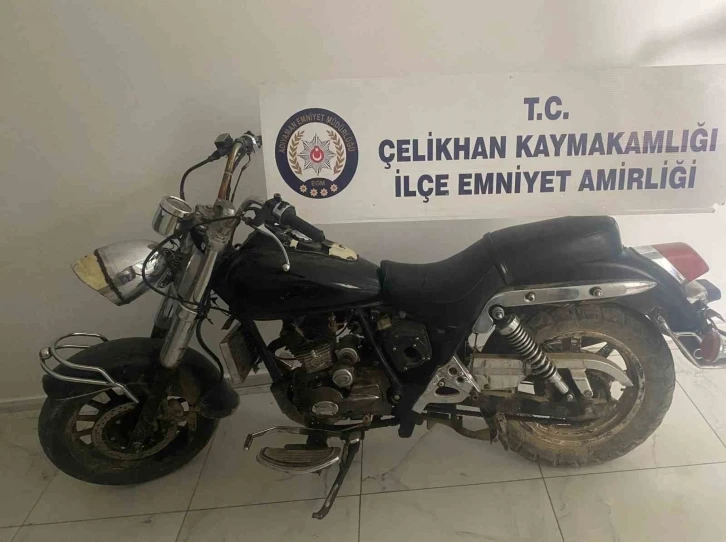 Şanlıurfa’dan Çalınan Motosiklet Çelikhan’da Bulundu