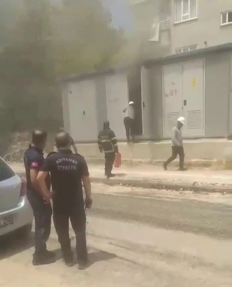 Sıcak Havalara Bağlı Elektrik Trafosu Yangını Adıyaman’da Korkuttu