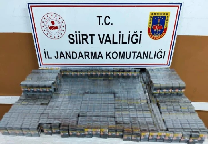 Siirt'te Kaçak Sigara Operasyonu: 1.100 Paket Ele Geçirildi