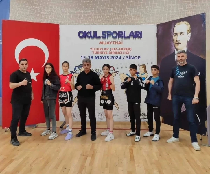 Sinop'ta Genç Muay-Thai Sporcuları Ulusal Başarıya Ulaştı