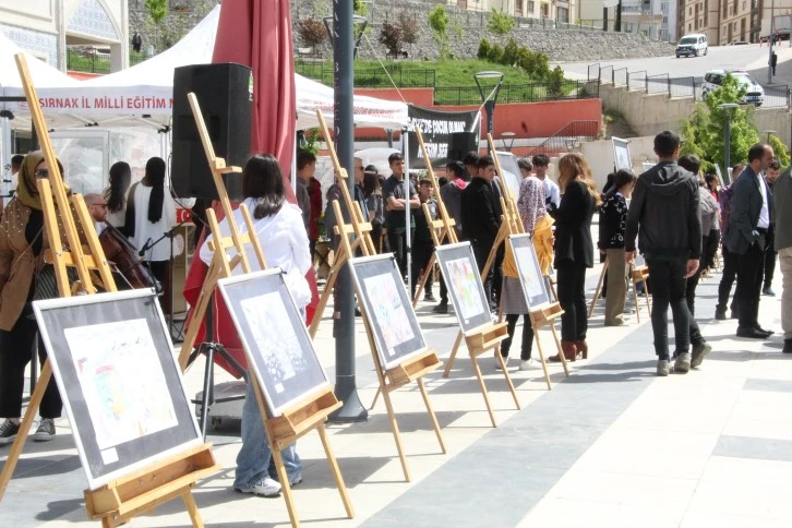 Şırnak’ta Gazze'deki İnsanlık Dramını Anlatan Resim Sergisi