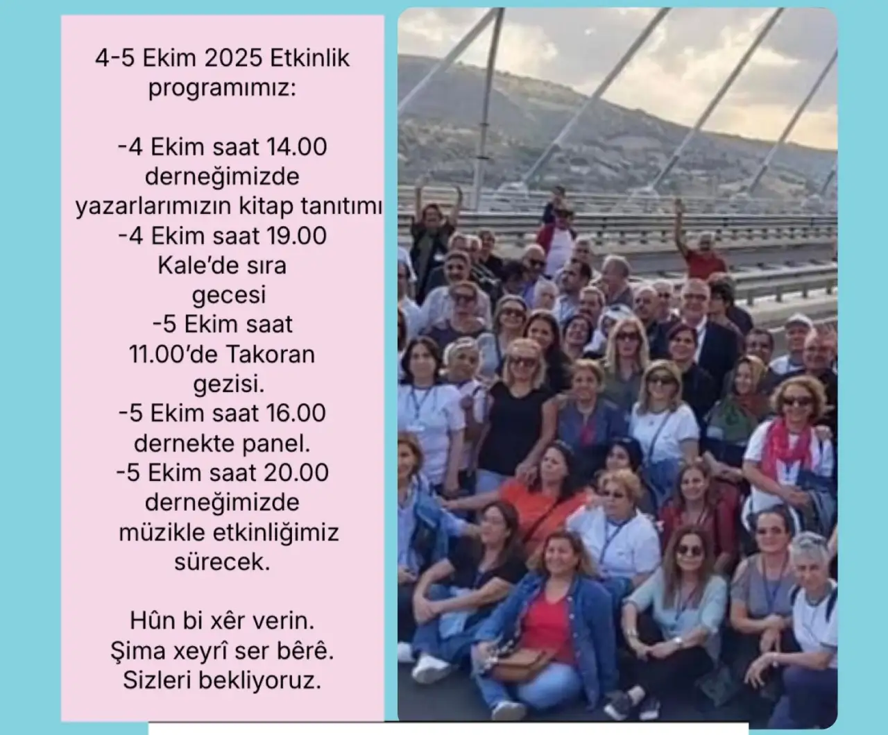 Siverek Kültür ve Sosyal Dayanışma Derneği’nden İki Günlük Dev Etkinlik