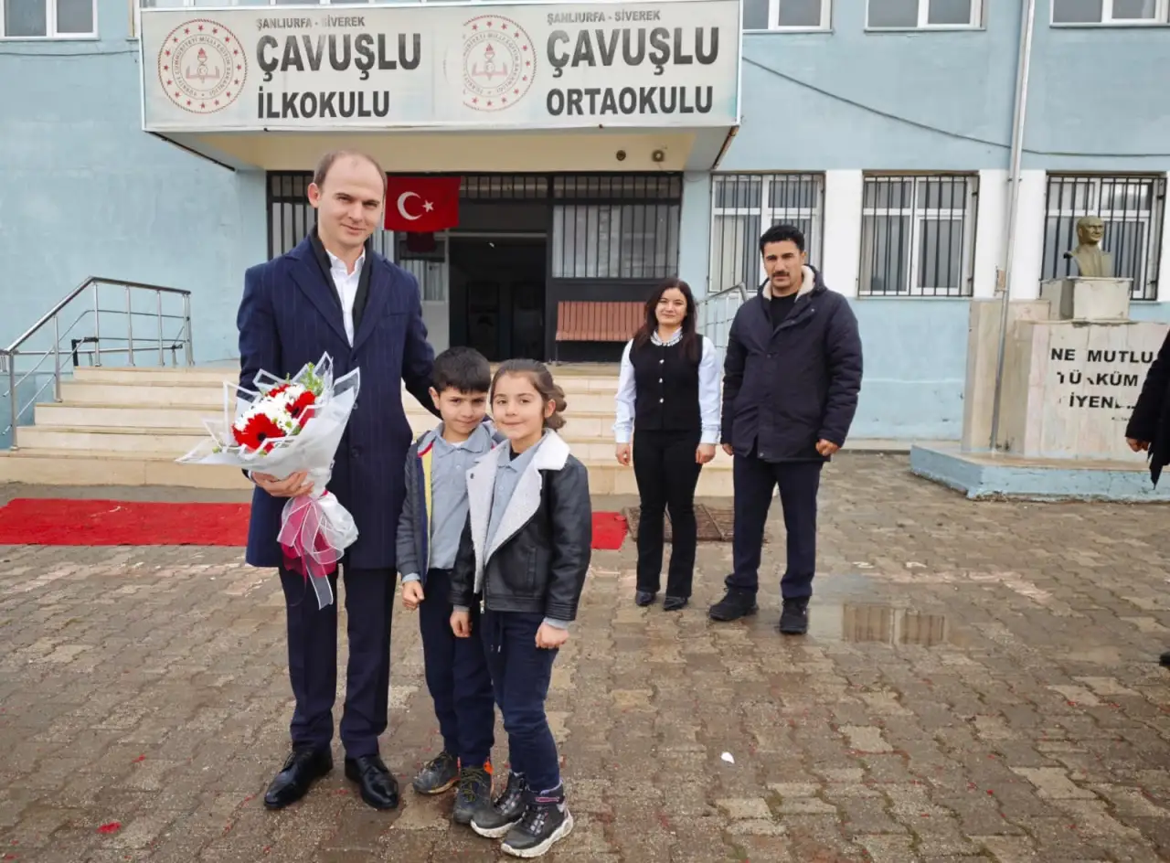 Siverek Protokol&uuml; K&ouml;y Okulunda: &Ccedil;avuşlu&rsquo;da Eğitim İ&ccedil;in G&uuml;&ccedil; Birliği!