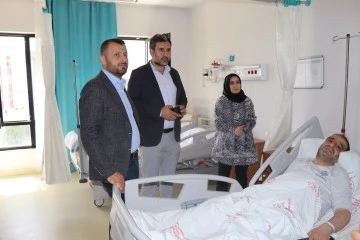 AK Parti Mardin İl Başkanı Vahap Alma, Mardin Eğitim ve Araştırma Hastanesini Ziyaret Etti