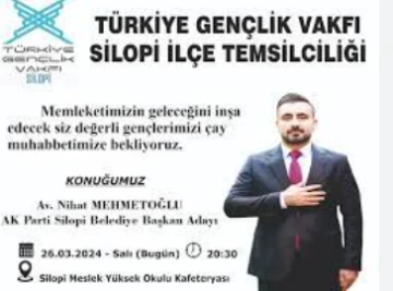 AK Parti'nin Silopi Belediye Başkan Adayı Mehmetoğlu, Gençlerle Buluştu
