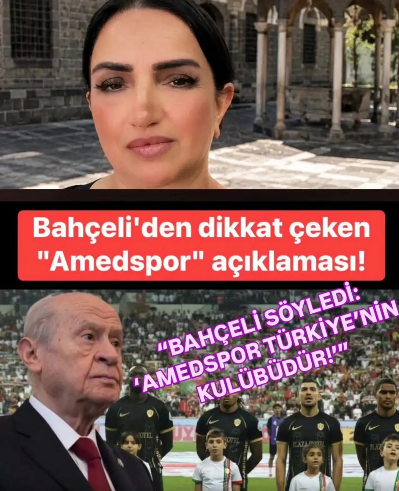 Bah&ccedil;eli&rsquo;den Amedspor A&ccedil;ıklaması: &ldquo;T&uuml;rkiye&rsquo;nin Bir Futbol Kul&uuml;b&uuml;d&uuml;r&rdquo;