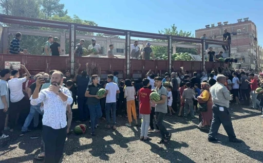 Bedava Karpuz Dağıtımı İzdihama Yol Açtı