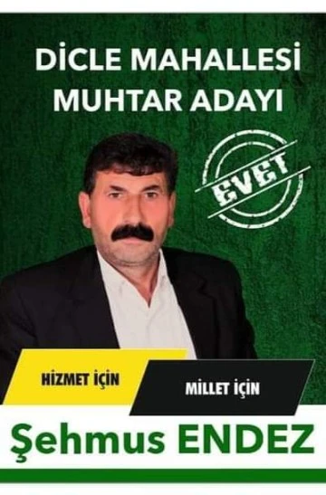 Dicle Mahallesinin Muhtar Adayı