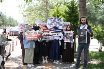 Dicle Üniversitesi Öğrencilerinden İsrail'in Gazze Saldırılarına Karşı Tepki