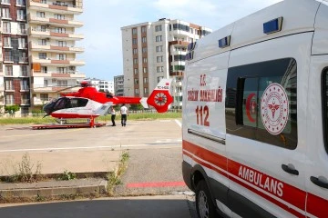 Diyarbakır'da Ambulans Helikopter İle Kalp Krizi Geçiren Kadın Hızla Hastaneye Ulaştırıldı