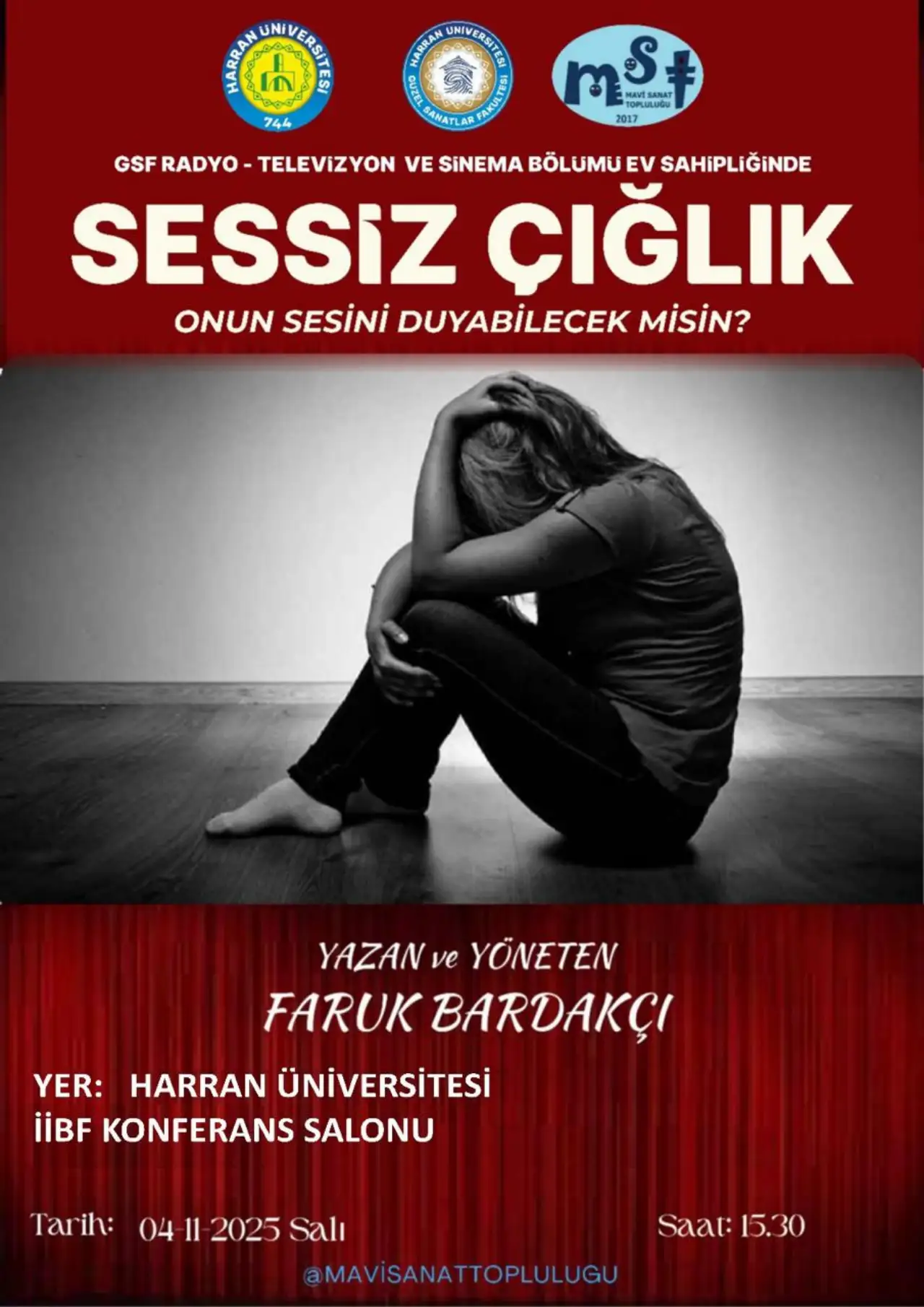 Faruk Bardakçı “Sessiz Çığlık” ile Şanlıurfa’da Tiyatro Sevenleriyle Buluşuyor