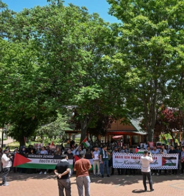 Gaziantep'te Öğrenciler İsrail'in Gazze'ye Saldırılarını Protesto Etti