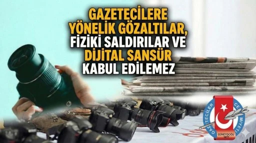 G&uuml;neydoğu Gazeteciler Cemiyeti&rsquo;nden &Ccedil;ok Y&ouml;nl&uuml; Sans&uuml;re Sert Tepki!