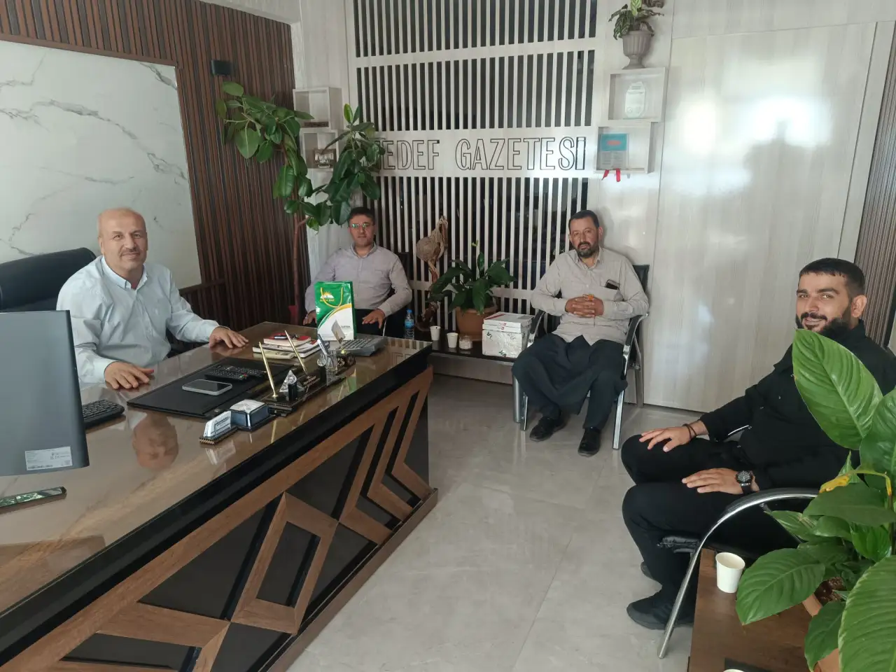H&Uuml;DAPAR Siverek İl&ccedil;e Başkanı Celal &Ouml;zt&uuml;rk&rsquo;ten  Gazetemize Ziyaret