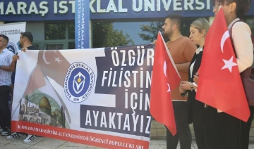 Kahramanmaraş'ta Öğrenciler ve Akademisyenlerden Filistin'e Destek Eylemi