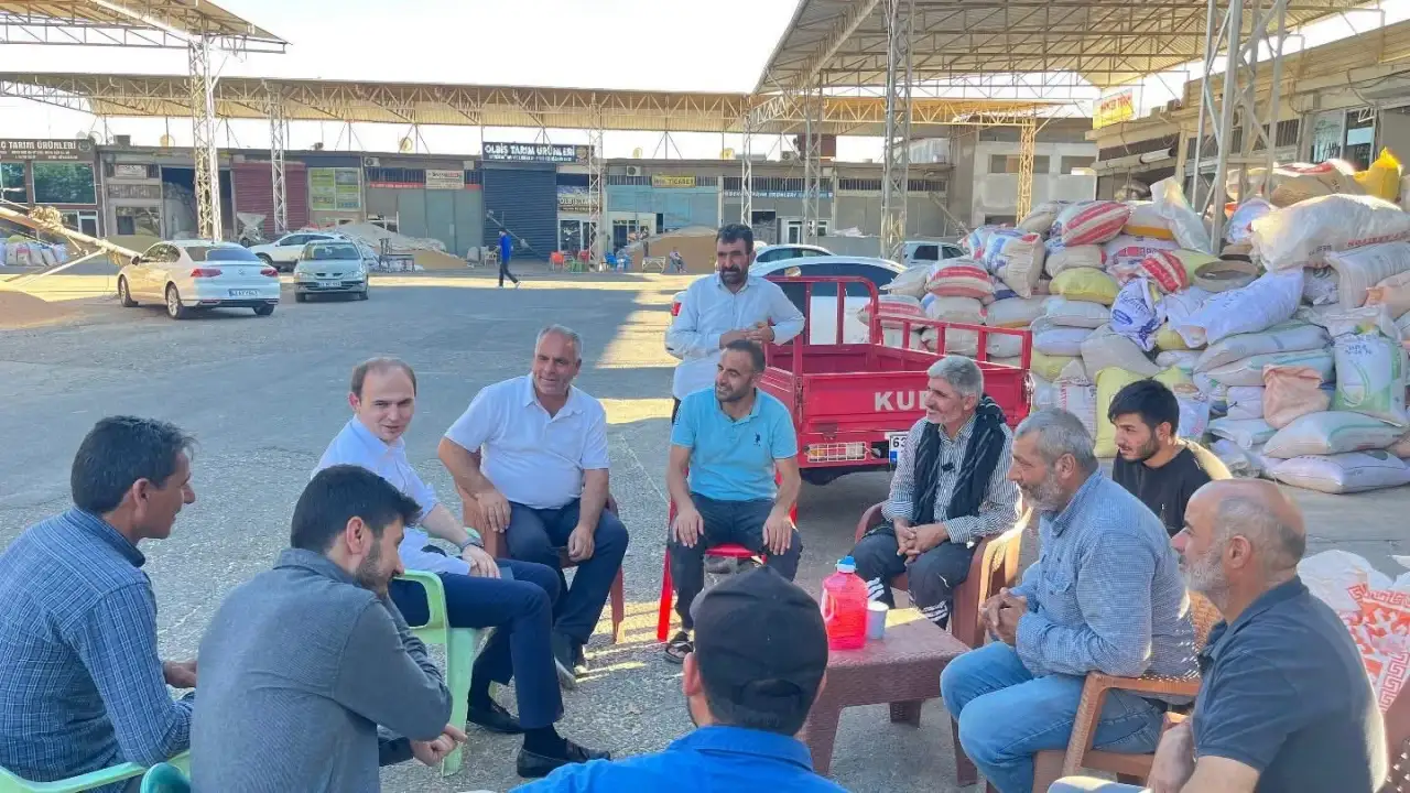 Kaymakam Salih Sak, Siverek Buğday Pazarı Esnafına Ziyarette Bulundu