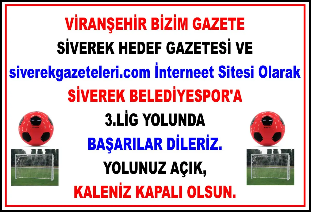 Viranşehir Bizim Gazete Siverek Hedef Gazetesi&nbsp; Siverekbelediyespor'a 3. Lig İ&ccedil;in Tam Destek