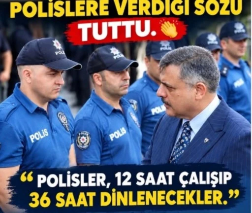 Polislerin &Ccedil;alışma Sisteminde Yeni D&ouml;nem: 12-36 D&uuml;zeni 56 İlde Başladı