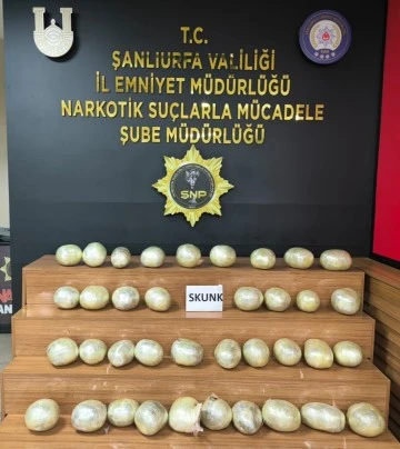 Şanlıurfa'da Büyük Uyuşturucu Operasyonu: 34 Kilogram Sentetik Uyuşturucu Ele Geçirildi