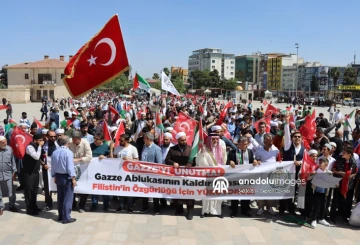 Şanlıurfa'da &quot;Gazze'yi Unutma&quot; Yürüyüşü: Bir Ses, Bir Yürek