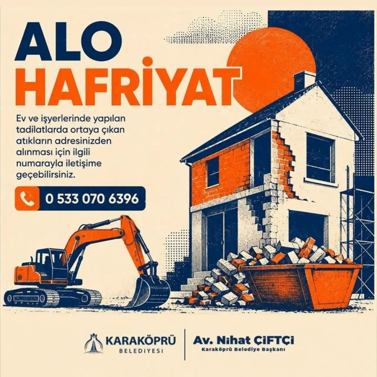 Şanlıurfa'nın Gelişen İl&ccedil;esinden  Hafriyat İ&ccedil;in Yeni D&ouml;nem &ldquo;ALO Hafriyat&rdquo; Hizmeti