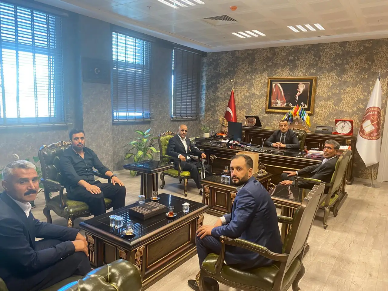 Şehit Aileleri ve Gaziler' den   Başkan Muhammed Sefa Has&rsquo;a Hayırlı Olsun Ziyareti
