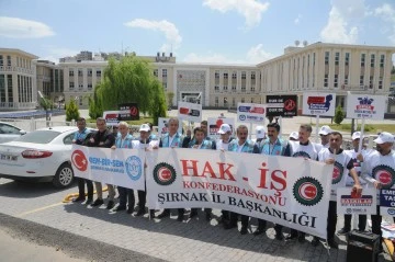 Sendikalardan Cizre Belediyesi Önünde Güçlü Tepki: Çalışma Haklarına Müdahale İddiaları