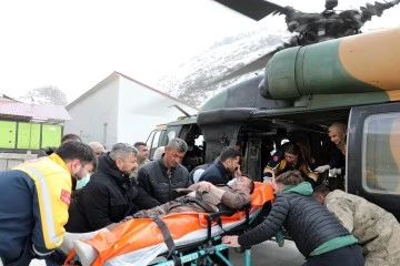 Şırnak'ta Kalp Krizi Geçiren Vatandaş İçin Askeri Helikopterle Hayat Kurtaran Operasyon