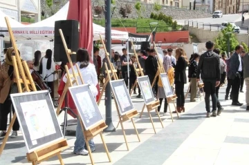 Şırnak'ta &quot;Gazze'de Çocuk Olmak&quot; Resim Sergisi Dikkat Çekiyor