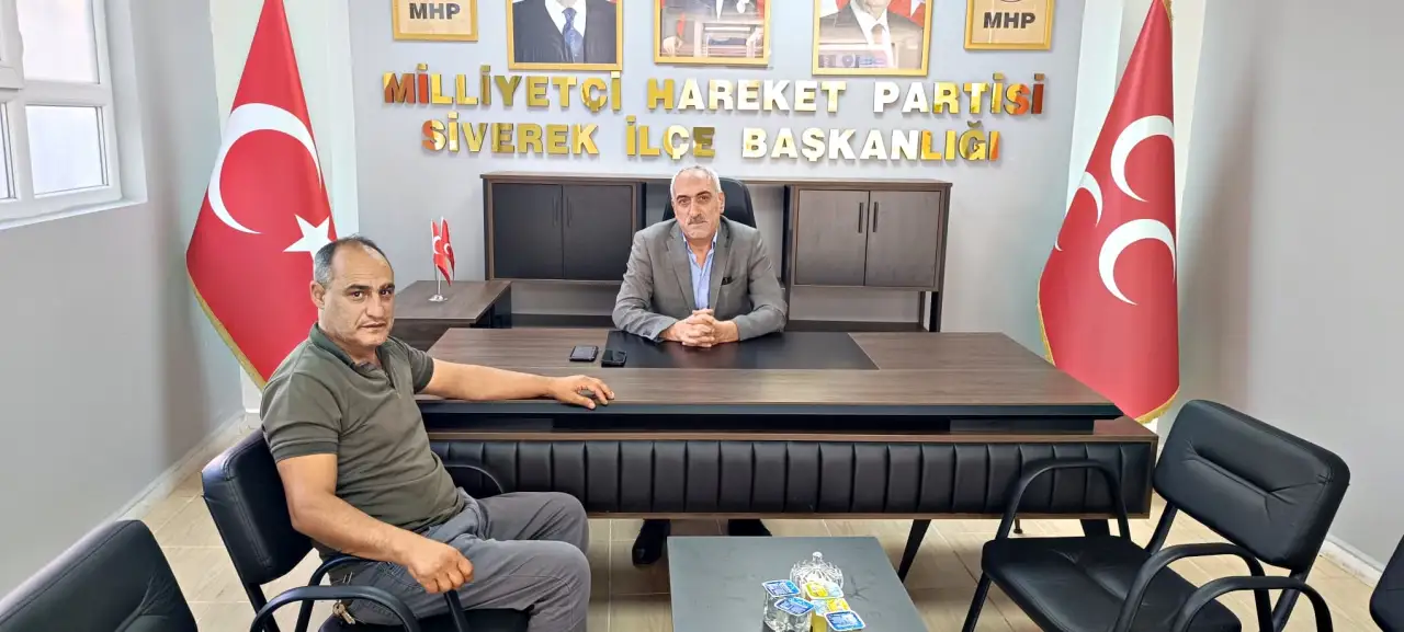 Siverek Engelliler Derneği&rsquo;nden MHP İl&ccedil;e Başkanı Mahmut G&uuml;lel&rsquo;e Ziyaret