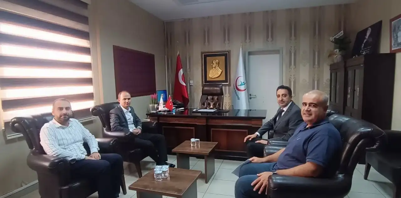 Siverek Kaymakamı Salih Sak&rsquo;tan Yeni Başhekime Hayırlı Olsun Ziyareti