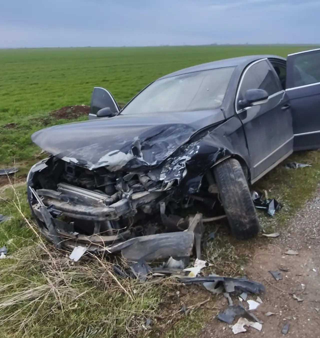 Siverek Kırsalında Korkutan &Ccedil;arpışma: Kayseri Mahallesi Yolunda Trafik Kazası