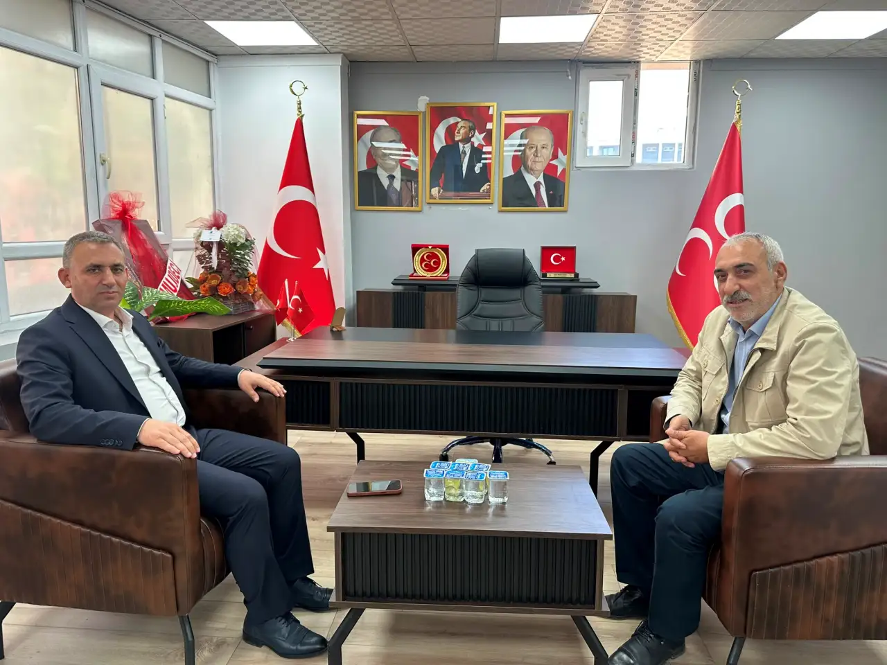 Siverek&rsquo;te Cumhur İttifakı Birlik Mesajı ; AK Parti Teşkilatından MHP İl&ccedil;e Başkanlığına Hayırlı Olsun Ziyareti