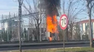 Siverek'te Elektrik Trafo Merkezinde  Korkutan Yangın
