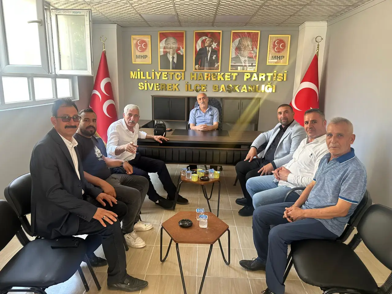 Siverek&rsquo;te Siyasi Nezaket Buluşması  İYİ Parti Teşkilatından Mahmut G&uuml;lel&rsquo;e Hayırlı Olsun Ziyareti