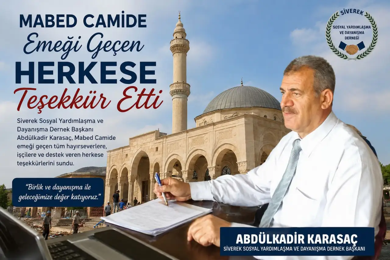 Siverek&rsquo;te Yeni Cami İ&ccedil;in Anlamlı Mesaj: &ldquo;Bir Taş Koyanın Herkesine Minnettarız&rdquo;