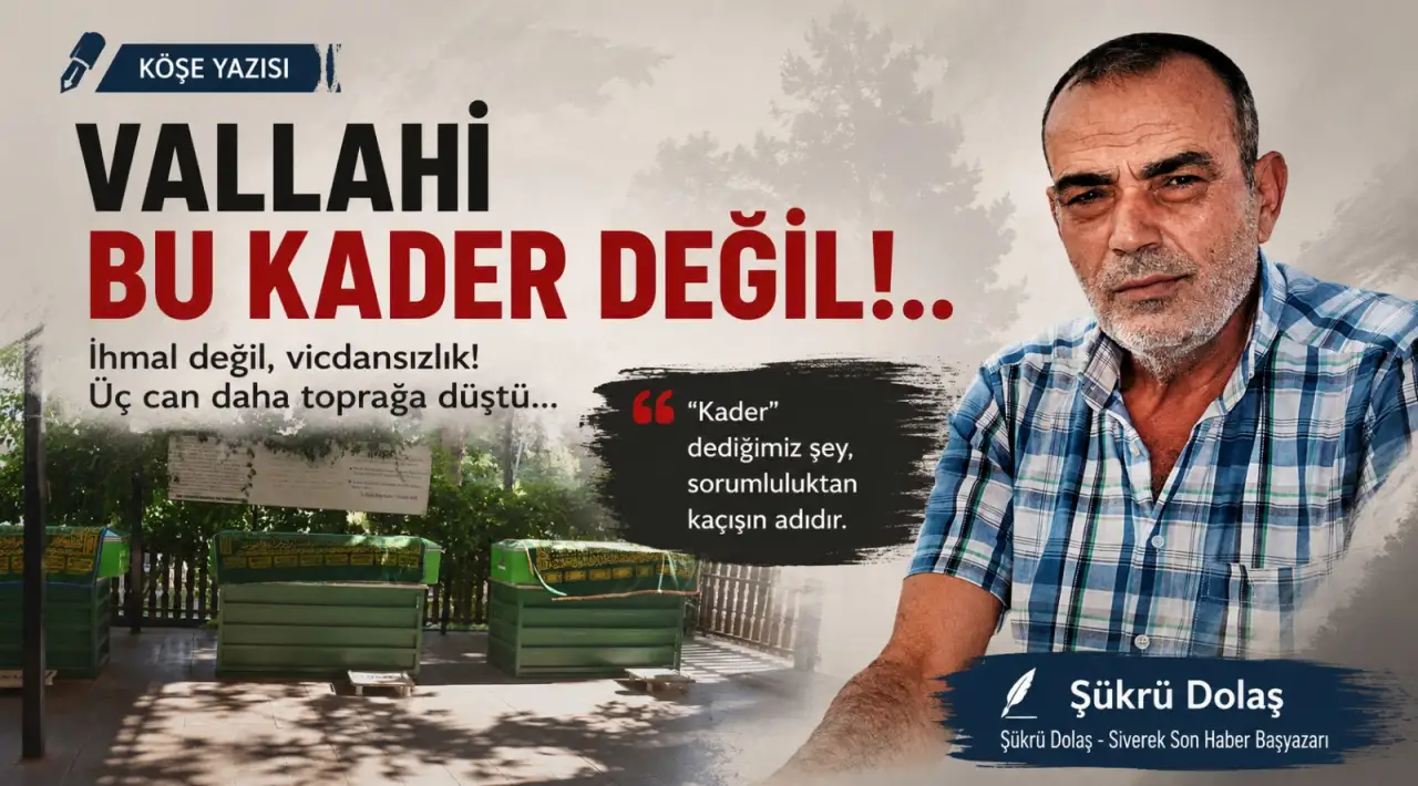 Siverekli Yazar Ş&uuml;kr&uuml; Dolaş&rsquo;tan İhmallere İsyan