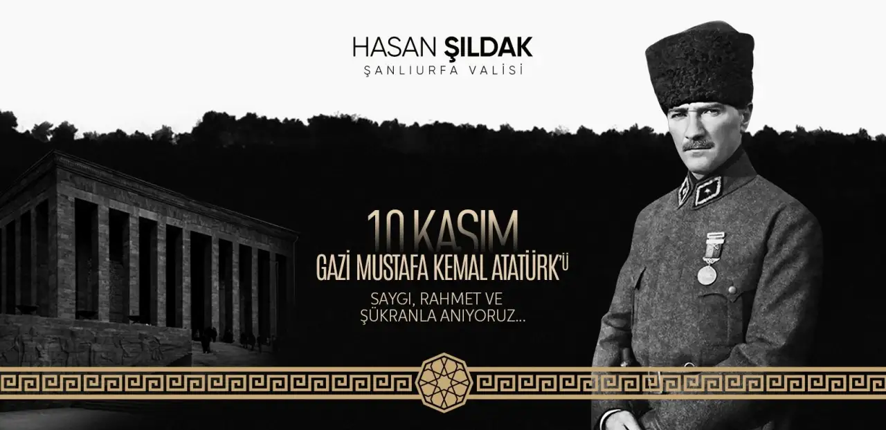 Vali Hasan Şıldak’ın 10 Kasım Atatürk’ü Anma Günü Mesajı