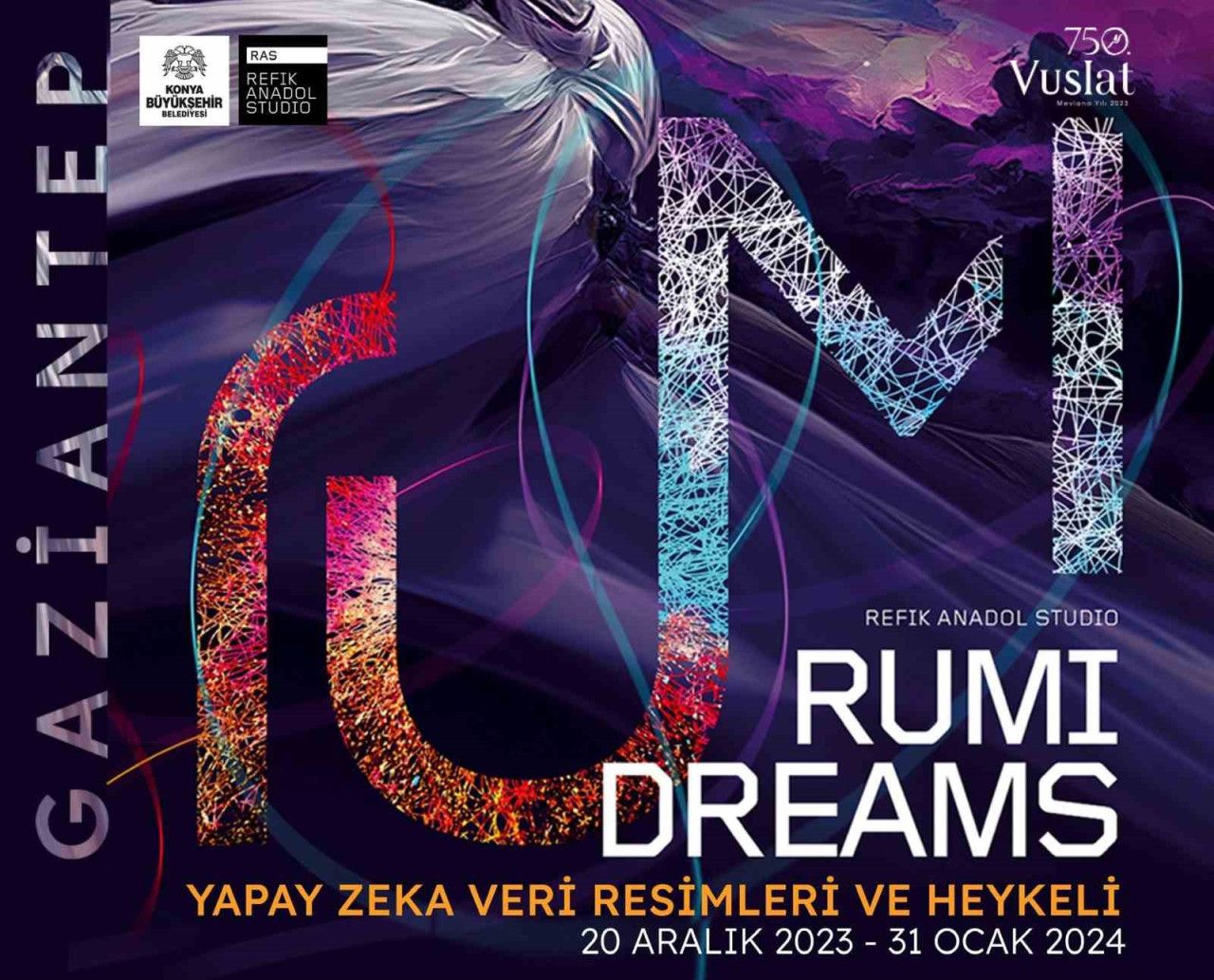 Refik Anadol&#039;un &quot;Rumi Dreams&quot; Sergisi