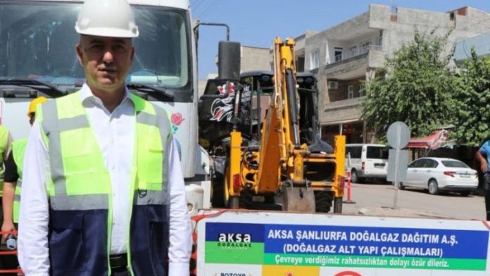 doğalgaz için ilk kazma vuruldu
