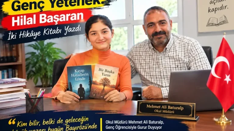 Siverek Bayırözü’nde Genç Yetenek: Hilal Başaran İki Hikâye Kitabı Yazdı